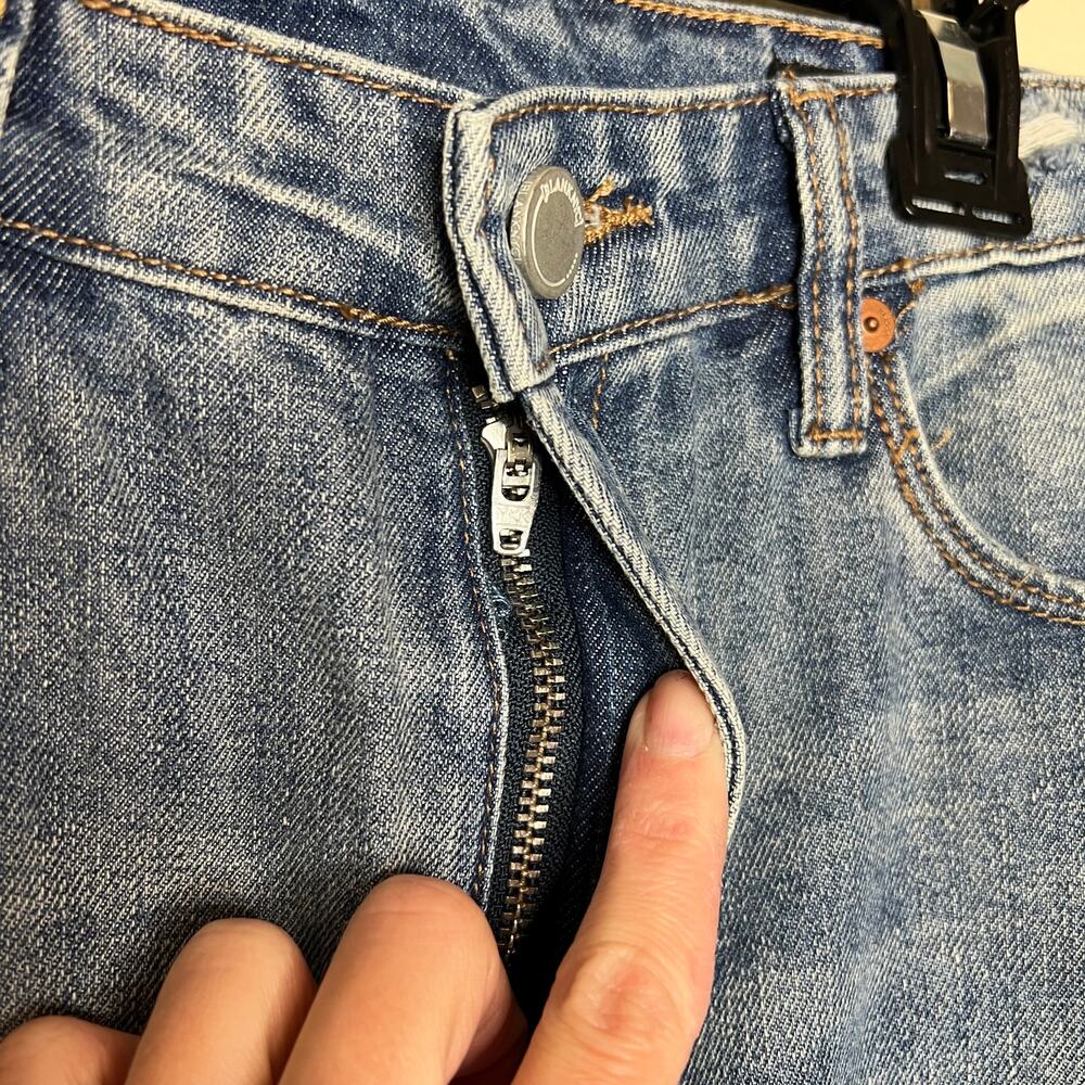 Blank NYC The Madison Crop Jeans 28 High Rise Distressed Ankle Denim Cotton New - Picture 5 of 9